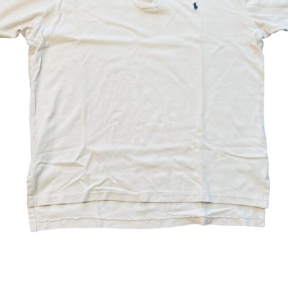 POLO by Ralph Lauren Large Beige Light Brown Short Sleeve Cotton Shirt - Picture 4 of 8